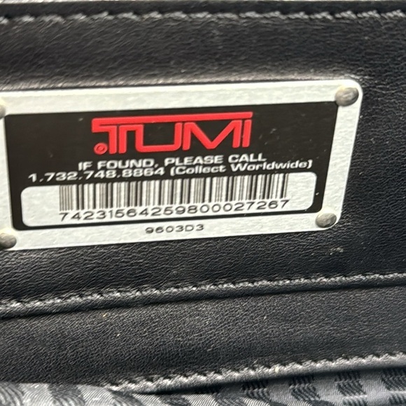 Tumi Black Super Soft Leather Briefcase BP6641B - Picture 9 of 16